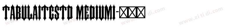 TabulaITCStd MediumI字体转换